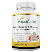 Vegan Vitality multivitaminas en tableta