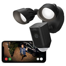 Ring luz exterior con cámara