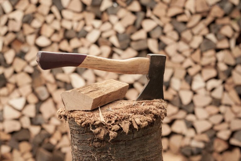 hacha de leñador