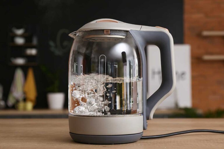 hervidor de agua de cristal