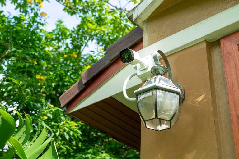 luz exterior con cámara