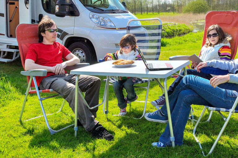 mesa de camping