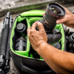 mochila de fotógrafo