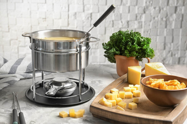 set de fondue de queso