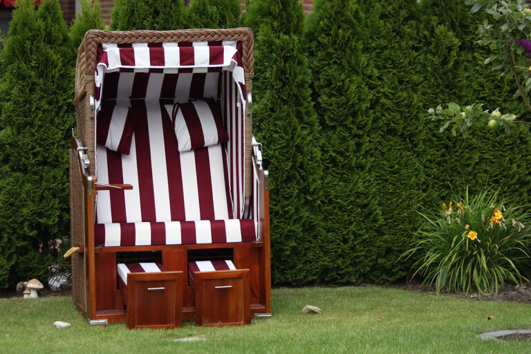 silla de mimbre techadas